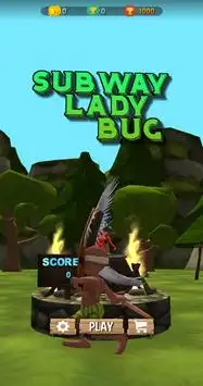 Subway Lady Castle Adventure 3D Game (No bug) Screen Shot 1