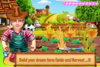Kids Dairy Farm Tractor Games Screen Shot 0