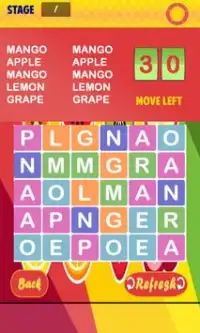 All Fruits Word Search Screen Shot 2