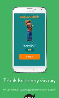 Tebak Boboiboy Galaxy - Siapa Dia ? Screen Shot 3