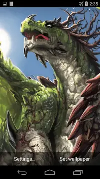 Green Dragon Live Wallpaper Screen Shot 1