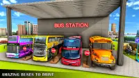 لعبة محاكاة الحافلة: حافلة Screen Shot 1