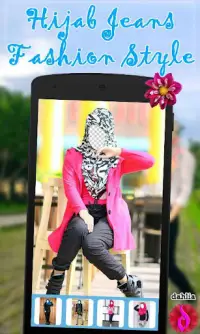 Hijab Jeans Fashion Style Screen Shot 3