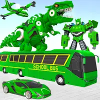 School Bus Robot Car Game Screen Shot 16