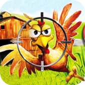 Crazy Chicken Shooting - Angry Chicken Knock Down