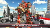 City Ambulance Robot Transformation Game Training Screen Shot 1