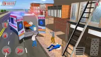 Ambulance Robot City Rescue Game Screen Shot 14