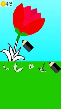 comment dessiner une fleur jeu Screen Shot 1