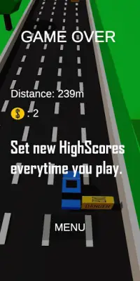 BlockDrive: Old school mini car racing game Screen Shot 4