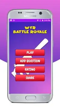 Would you rather Battle Royale Quiz questions Screen Shot 1