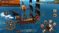 سفن المعركة - عصر القراصنة - معركة سفينة حربية Screen Shot 0