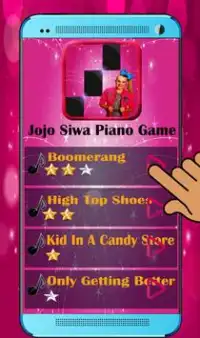 Jojo Siwa Piano Game Screen Shot 0