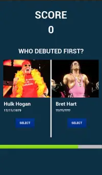 Guess WWE Debut - WWE Fan Trivia Game Screen Shot 5