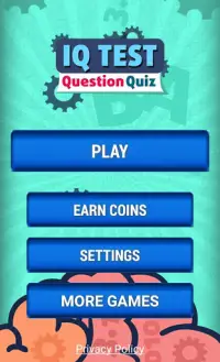 Gratis IQ Test Vragen Quiz Screen Shot 0