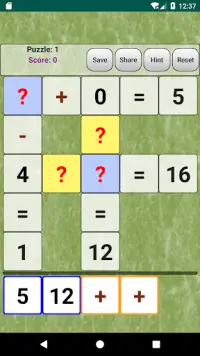 Cross Equations - Free math puzzles game ! Screen Shot 3