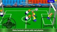 점퍼 헤드 축구 : 3D Physics Football Screen Shot 0