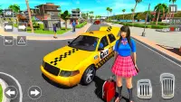Taxi Driving Simulator City Car New Games 2021 Screen Shot 9