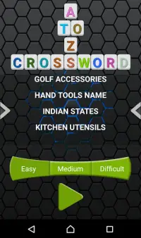 A TO Z CROSSWORD Screen Shot 2