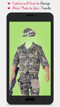 Army Suit Photo Montage Screen Shot 2
