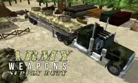 Tentara truk senjata kargo Screen Shot 2