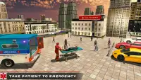 Ambulans Sürüş Simülatörü 2018 - Kurtarma Oyunları Screen Shot 2
