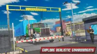Modern Truck Parking: New Parking & Driving Games Screen Shot 1