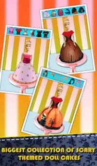 Halloween-Puppe-Kuchen-Hersteller! Spooky Festlich Screen Shot 5