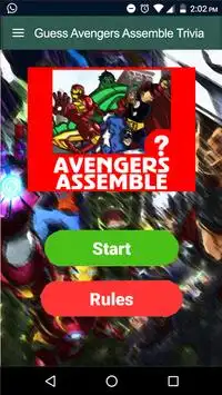 Guess Avengers Assemble Trivia Quiz Screen Shot 0