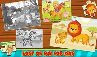 Animal Jigsaw Puzzles - For Kids Learning Screen Shot 1