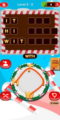 Santa Words - Christmas puzzle and word connect Screen Shot 5
