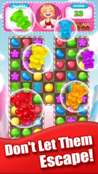 Sweet Candy Bomb: Crush & Pop Match 3 Puzzle Game Screen Shot 3