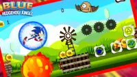 Blue Hedgehog Dash Runner 2021 Screen Shot 1