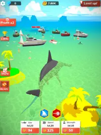 Idle Shark World - Tycoon Game Screen Shot 9