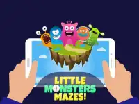 Little Monsters Mazes - Labyrinth & Maze Puzzles Screen Shot 6