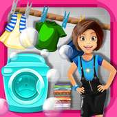 Girls Laundry Washing Games