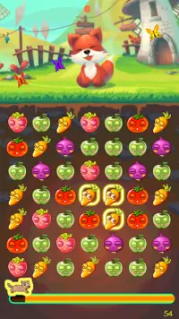 Fox Feed 2D - Fruit Match Challenge Screen Shot 2