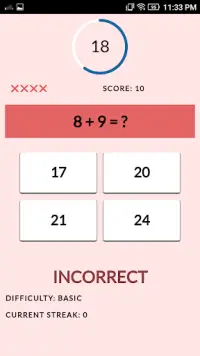 Swift Math Game FREE Screen Shot 3