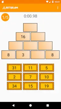 Aritgram - Pyramid Sums Cross Math Puzzle Screen Shot 7