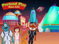 Pretend Play Mars Life: Town Lifestyle on Planet Screen Shot 0