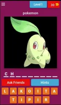 Guess the Pokemon Name Second Generation Screen Shot 2