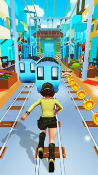 Hielo subterráneo princesa Snow Rush Runner Screen Shot 3