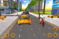 BMX Bicycle Taxi Driving: City Transport Screen Shot 4