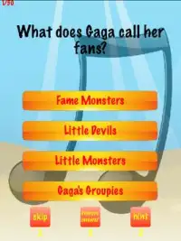 Lady Gaga Trivia Screen Shot 0