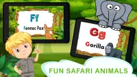 Kids ABC 123 Safari Screen Shot 0