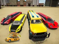 Limousine Taxi 2020: Simulador de condução de car Screen Shot 4