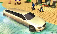 Beach Water Surfer Limousine Car Driving Simulator Screen Shot 3