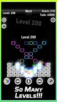 Glow Sekat-Neon blok permainan Screen Shot 0