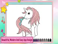 Unicorn Coloring Puzzle Games Screen Shot 8