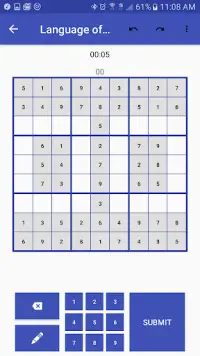 Language of Sudoku Screen Shot 2