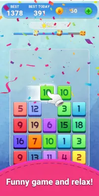 Merge Number Puzzle Screen Shot 1